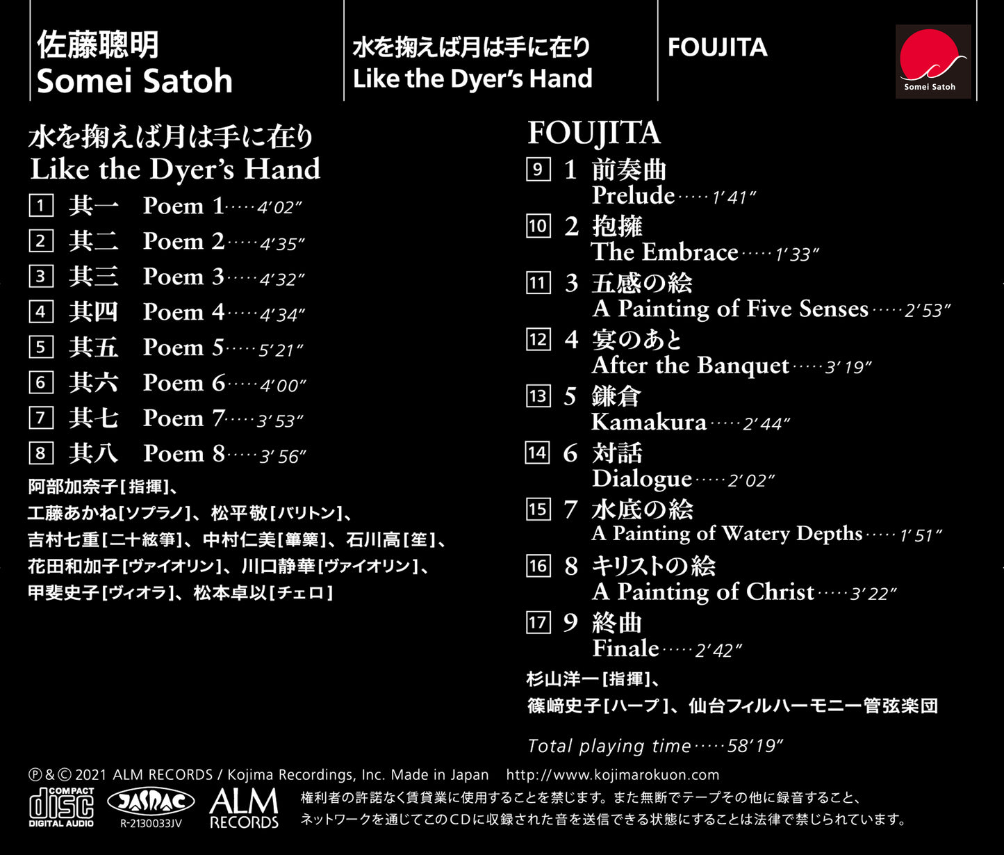 佐藤聰明:水を掬えば月は手に在り / FOUJITA