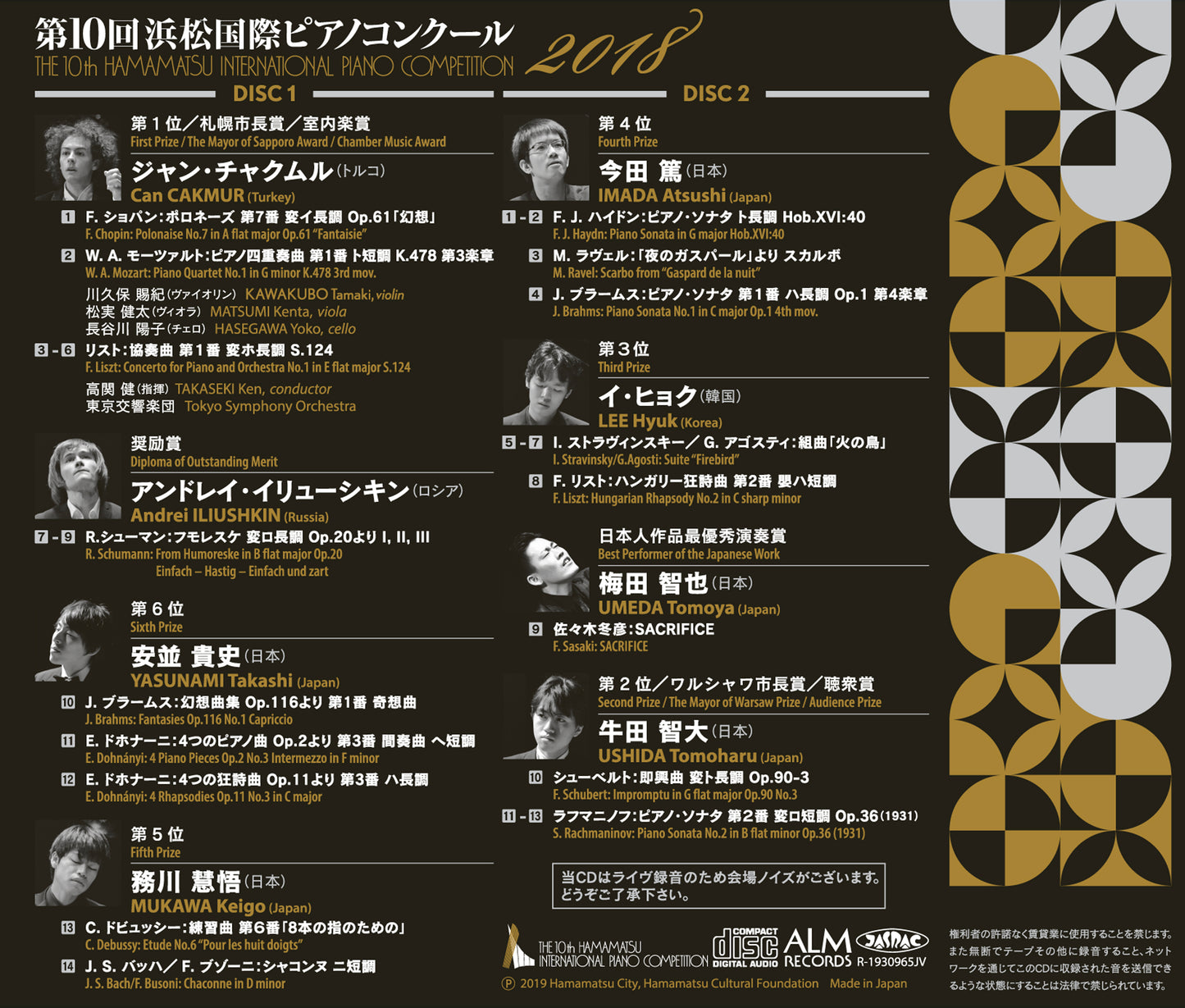 第10回浜松国際ピアノコンクール2018