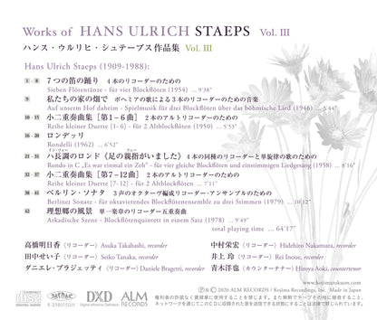 Works of Hans Ulrich Staeps Vol. III
